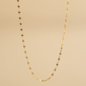 collier suspendu doré en acier inoxydable
