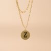 Bijou personnalisé avec pendentif rond gravé