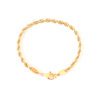 Bijou bracelet doré sur fond blanc