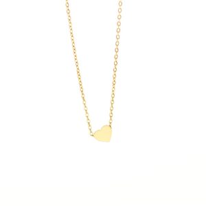 Bijou fin avec un petit coeur à graver. Couleur or