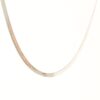 Collier argenté plat