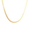 Collier doré plat